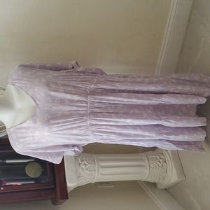 NEW Purple lightweight floral DRESS size 2x pink rose